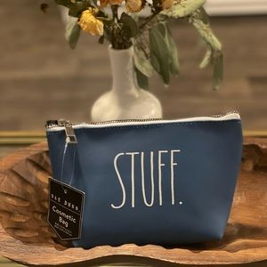 NWT Rae Dunn “STUFF” Cosmetic Bag